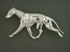 Greyhound Full Body Gaiting Lrg L Silver Pendant