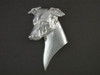 Italian Greyhound 3 4 View Silver Pendant