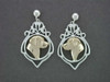 Earrings Antique With Labrador