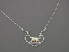 Frame Heart Half Hinge With Labrador Pendant