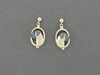Earrings Frame Oval With English Mastiff