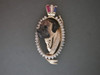 Frame Oval Diamond W English Mastiff Pendant