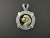 Frame Coin Bezel Lrg W Diamond And Newfonewfoundland 231 Pendant