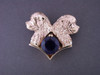 Newfoundland Dbl Head W Amethyst Pendant