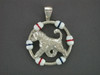 Frame Rope And Buoy With Portuguese Water Dog Silver Pendant