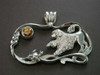 Frame Scenery Open With Portuguese Water Dog Silver Pendant