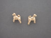 Portuguese Water Dog Earrings Full Body Tiny L & R