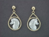 Earrings Tear Drop With Samoyed