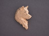 Siberian Husky Head R From Swirl Ring Pendant