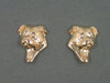 Staffordshire Bull Head L&R Earrings