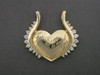 Frame Heart With Diamond  Custom Pendant