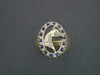 Ring Band Oval With Stones Arabian Horse