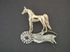 Rosette With Arabian Horse Pendant