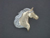 Horse Friesian Head Med R Pendant