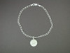 Anklet Bracelet With Quarter Horse Silver