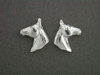 Quarter Horse Earrings L R Silver Pendant