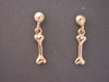 Dog Bone Earrings  Dangle