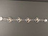 Bracelet Mee Link With Great Dane And White And Black Diamond