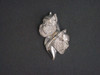 Brussel Griffon  Head Dbl L&R Med Pendant  Silver