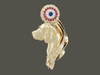 Rosette Top Prong With Beagle Pendant