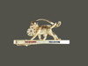 Rosette Tie Bar With Border Terrier  Pendant