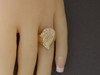 Borzoi Ring Cutout Head Solid Pendant