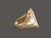 Borzoi Ring Cutout Head Solid Pendant