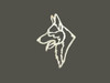German Shepherd Head Cutout Lrg L Pendant