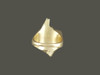 Great Dne Ring Cutout Solid With Diamonds Pendant