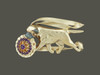Rosette Biss With English Mastiff Pendant