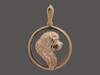 Frame Flat Round W Newfy Pendant