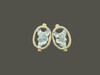 Earrings Frame Oval With Pembroke Welsh Corgi