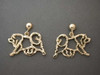 Samoyed Earring Full Body Cutout  L & R Pendant