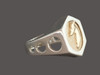 Ring Hex Circle Mens With Whippet