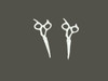 Scissors Straight Earrings  Pendant