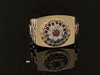 Ring Rosette Square Front Left Custom