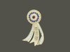 Rosette With Diamond Strand  Pendant