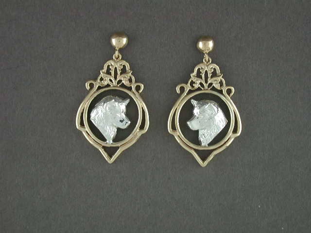 Alaskan Malamute Earrings