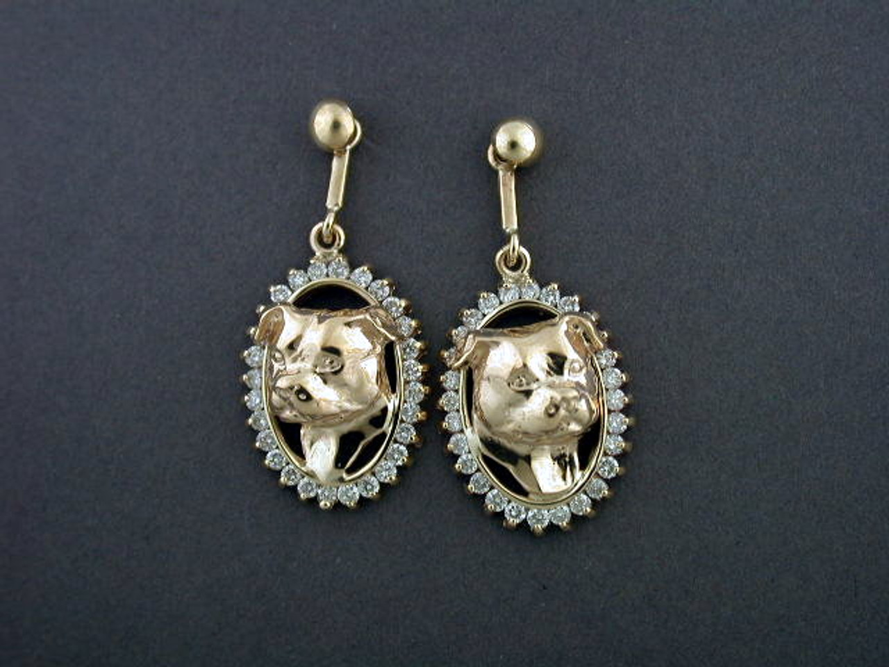 American Staffordshire Terrier Earrings