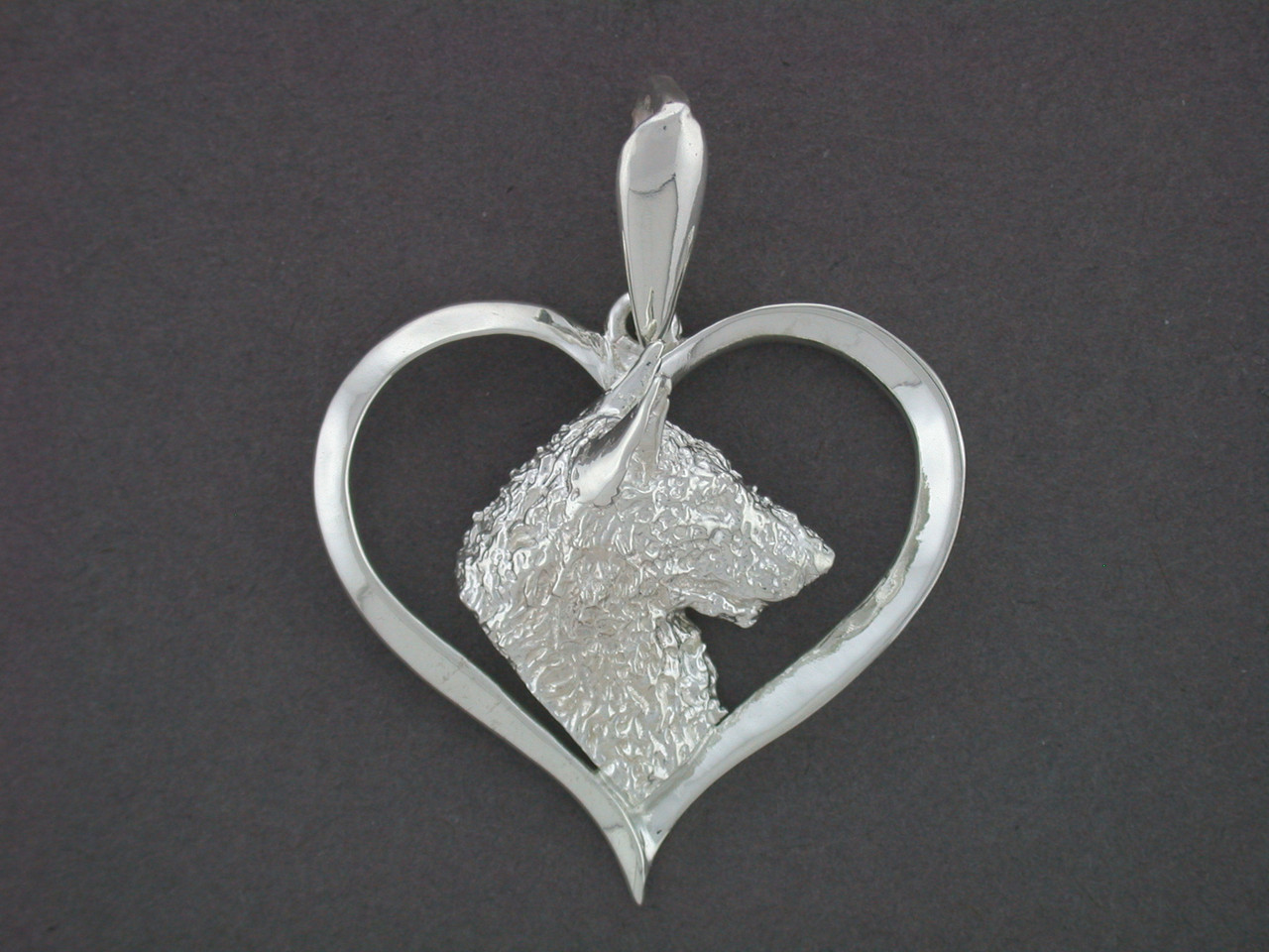 Frame Heart With Belgian Laekenois Pendant