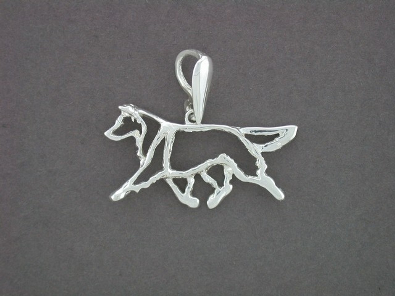 Border Collie Full Body Cutout Pendant