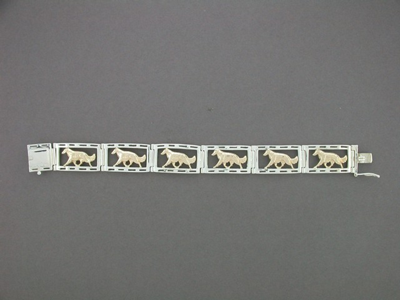 Bracelet Slot Link With Borzoi