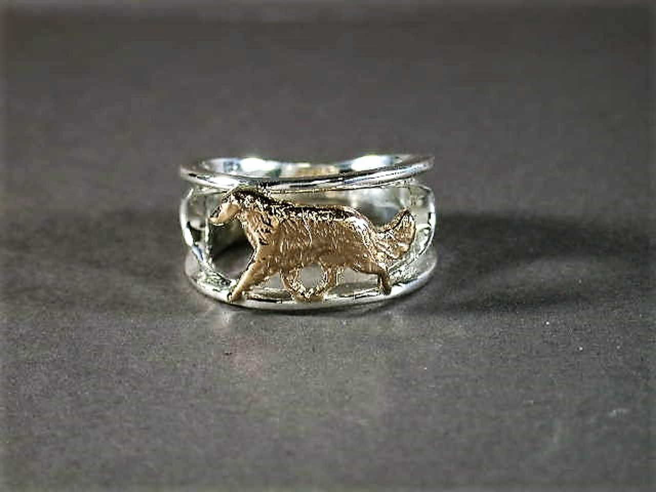 Ring Insert With Borzoi