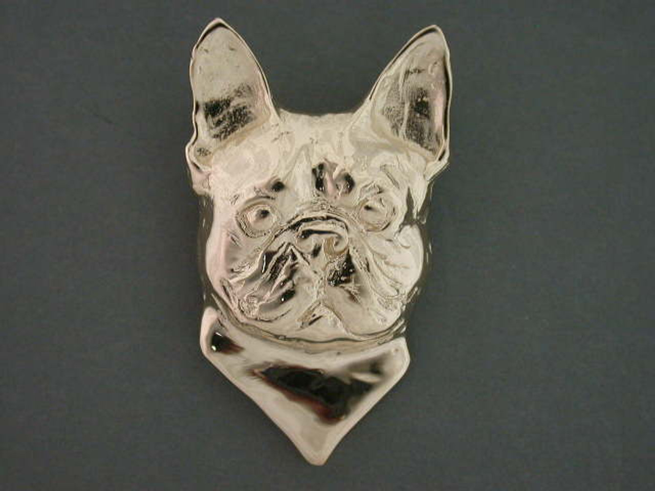 Boston Terrier Head Front View Med Pendant