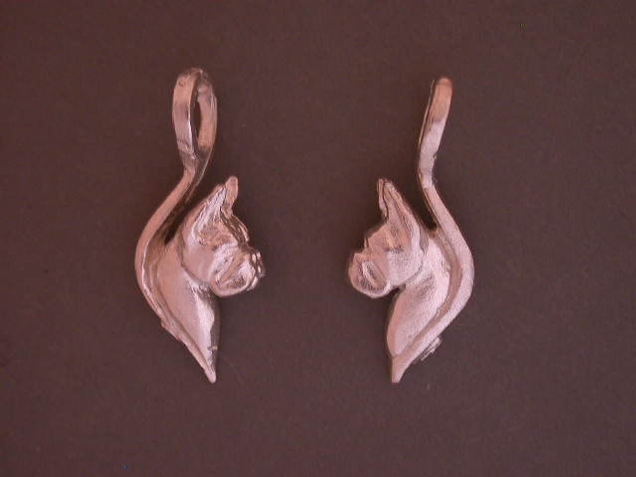 Boxer Earrings Silver