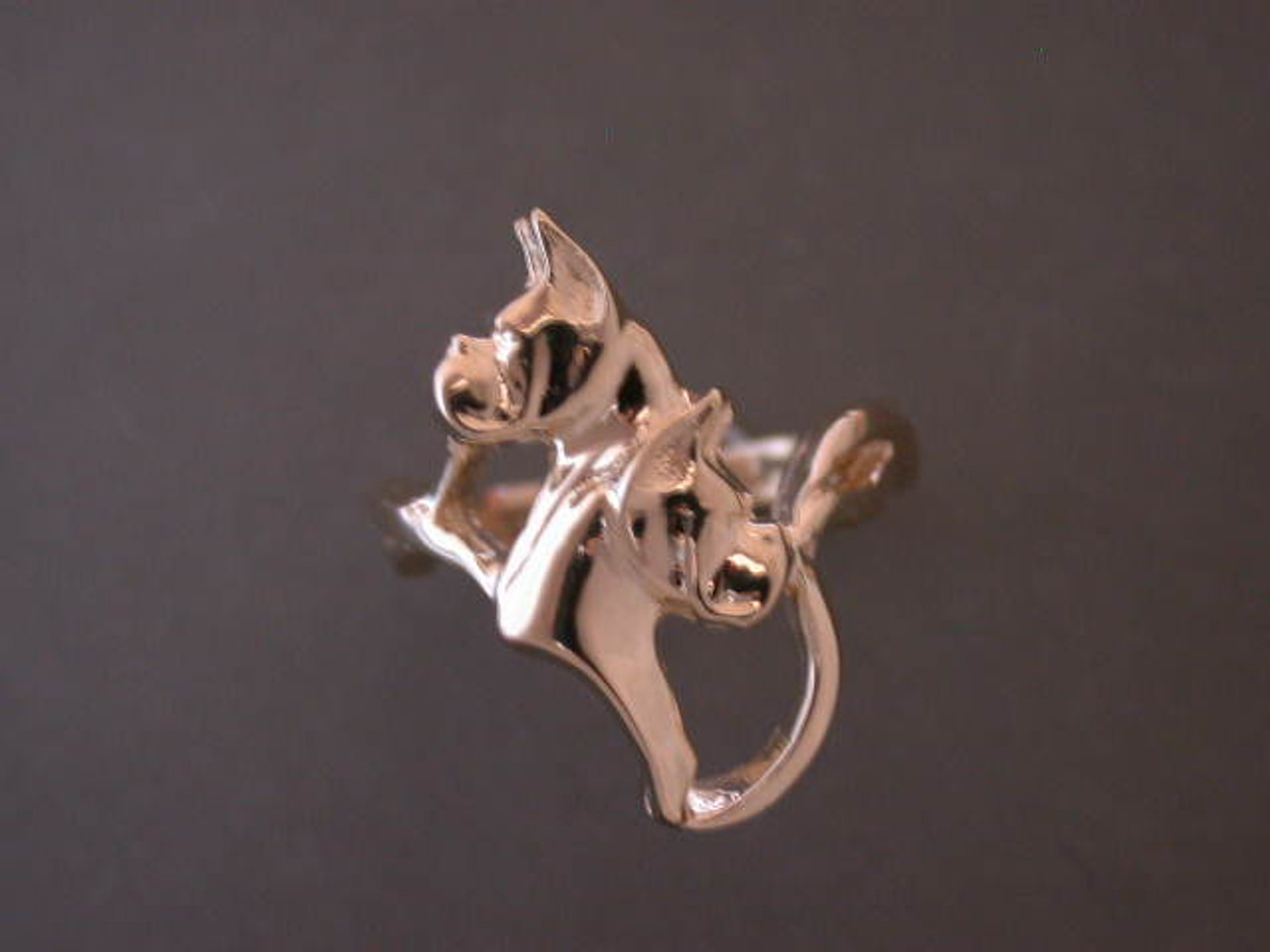 Boxer Ring Head Braided Dbl Pendant