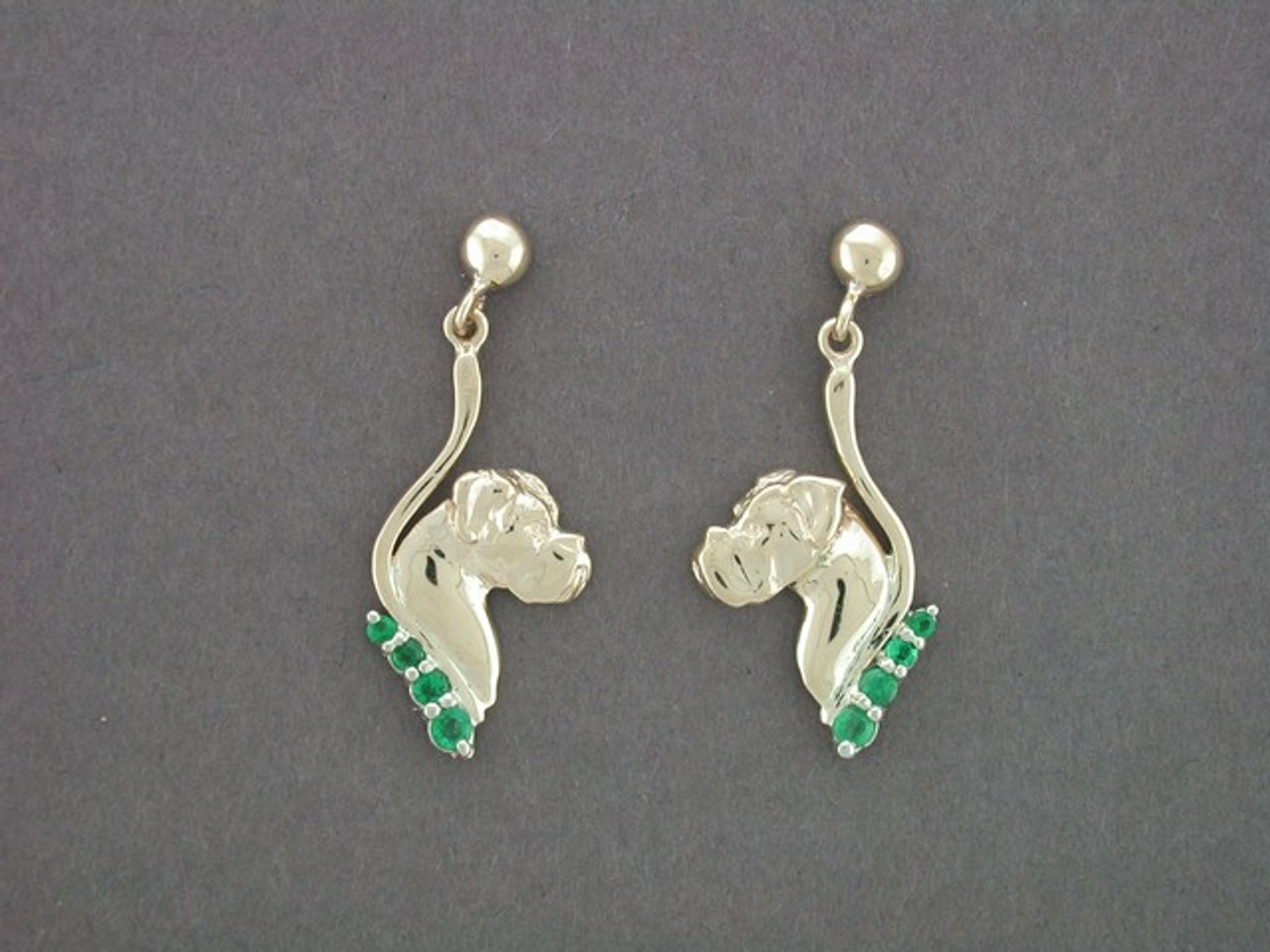 Earrings Snake With Boxer Natural