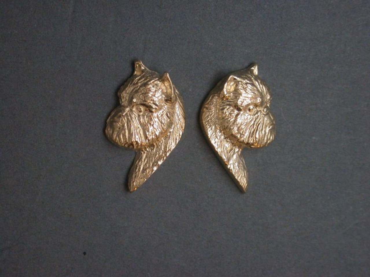 Brussels Griffon Earrings Head L&R Sm