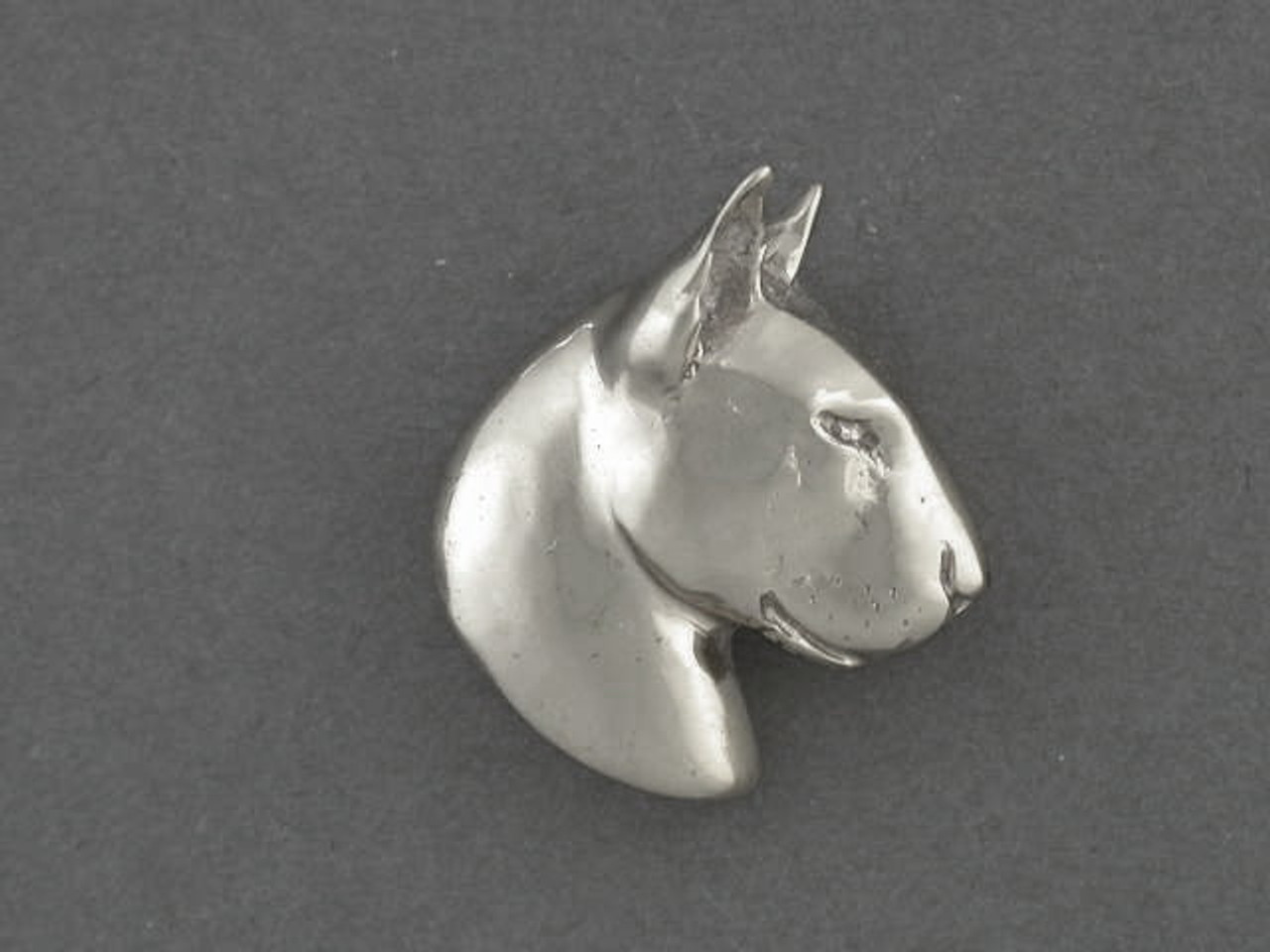 Bull Terrier Head For Beta Frame R Silver Pendant