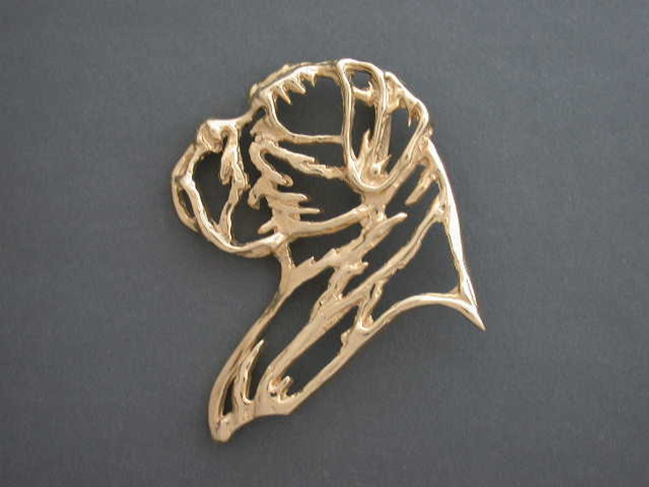 Bullmastiff Head Cutout Lrg L Pendant